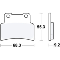 Brake pads std trw MCB785