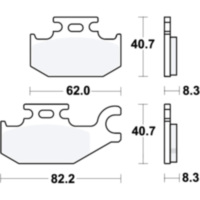 Brake pads sintered si trw MCB787SI