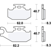 Brake pads sintered si trw MCB788SI