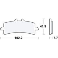 Bremsbeläge Bremsklotz Sinter SRT TRW MCB792SRT