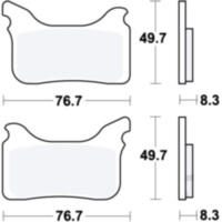 Brake pads sintered trq trw MCB793TRQ