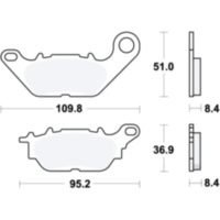 Bremsbeläge Bremsklotz Standard TRW