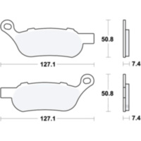 Brake pads sintered trw