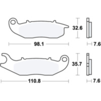 Brake pads Sinter SI TRW MCB818SI