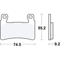 Brake pads Sinter SV TRW MCB819SV