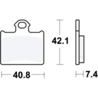 Brake pads sintered si trw MCB831SI