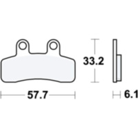 Brake pads std trw MCB844