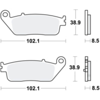 Brake pads scooter sintered trw MCB845SRM