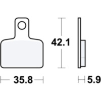 Brake pads Standard TRW MCB851