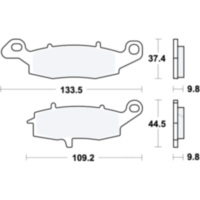 Break Pad Sinter SH TRW MCB870SH
