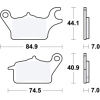 Brake pads lc trw MCB872LC