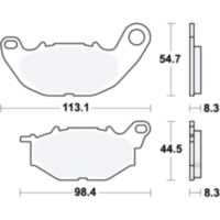 Bremsbeläge Bremsklotz Sinter TRQ TRW MCB878TRQ