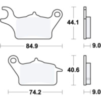 Bremsbeläge Bremsklotz Standard TRW MCB882