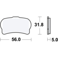 Brake pads Sinter RSI TRW