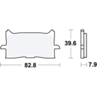 Brake pads Sinter SV TRW MCB888SV