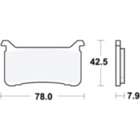 Bremsbeläge Bremsklotz Carbon CRQ TRW MCB893CRQ