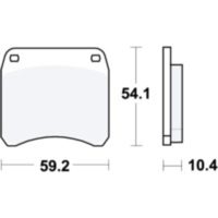 Bremsbeläge Bremsklotz Standard TRW MCB99