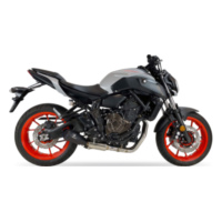 IXRACE MK2 Edelstahl black-Komplettanlage für: Yamaha MT 07 14-19, TRACER 700 17-19, XSR 700 16-19