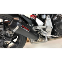 TAKKONI Stainless steel black complete system Versys 650, 18-