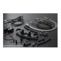 ABM Superbike Kit CBR 600 RR, 05-06, schwarz, schwarz/silber