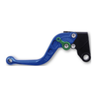 LSL Clutch lever Classic L25R, blue/green, short