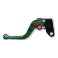 LSL Clutch lever Classic L04, green/red, short