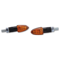 Blinkleuchte SHIN YO Halogen Blinker LIZZARD, schwarz, gelbes Glas, 12V/6W