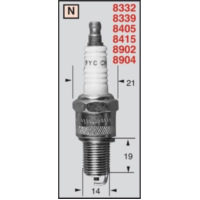 Zündkerzenstecker CHAMPION Zündkerze N3C OEO68/T10 passend für Suzuki GS Gussrad 550 GS550 1978, 49 PS, 36 kw