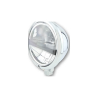 Lampe Licht HIGHSIDER 5 3/4 Zoll LED Scheinwerfer BATES STYLE TYP 5, chrom/schwarz