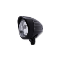 SHIN YO 90 mm BULLET GROOVED spotlight with visor, black satin finish