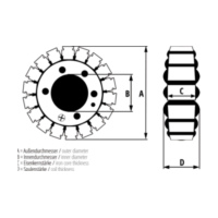 ElectroSport Stator ESG731 for alternator