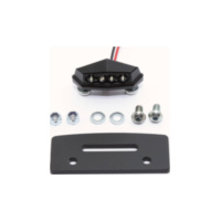 Mounting plate with LED licence plate light 256-064 HIGHSIDER