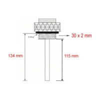 Öltemperaturanzeige JMT Öltemperaturmesser 362-0095