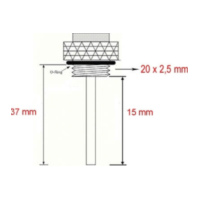 Öltemperaturanzeige JMT Öltemperaturmesser 362-0137