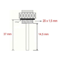 Öltemperaturanzeige JMT Öltemperaturmesser 362-0434