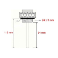 Öltemperaturanzeige JMT Öltemperaturmesser 362-1044