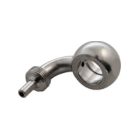 ALLEGRI Ring connection nickel-plated 10.1, 90 degrees, for steel flex brake line