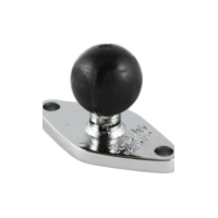 RAM Mounts Chrom Diamond-Basisplatte (Trapez) - B-Kugel (1 Zoll)