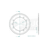 Kettenblat ESJOT Kettenrad, 45 Zähne 92-29014-45