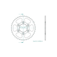 ESJOT Chain wheel, 43 teeth DUC 950 Multistrada