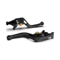 LSL Brake lever BOW R22, short, black pearl blasted/gold