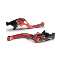 LSL Brake lever BOW R12, short, red/orange