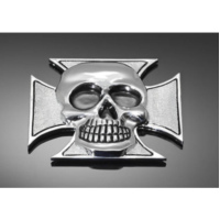 HIGHWAY HAWK Aufkleber Kreuz &Totenkopf