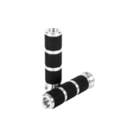 HIGHWAY HAWK Handlebar grips 1 inch, chrome