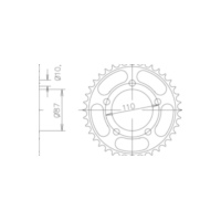 ESJOT Sprocket, 46 teeth 92-27001-46