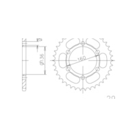 ESJOT Sprocket, 41 teeth 92-29023-41