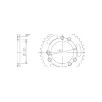 ESJOT Sprocket, 45 teeth 92-29029-45