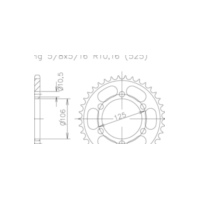ESJOT Sprocket, 42 teeth 92-29038-42