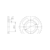 ESJOT Chain wheel, 38 teeth 92-30001-38