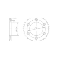 ESJOT Sprocket, 47 teeth 92-32024-47